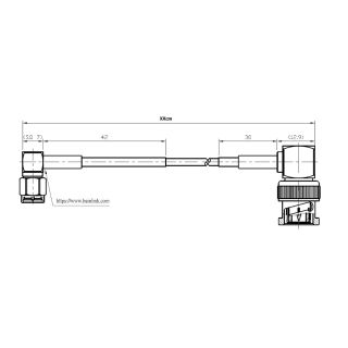 HS-SMAM(RA) To BNCM(RA) With RG316 Cable XXcm (4G)_Web2